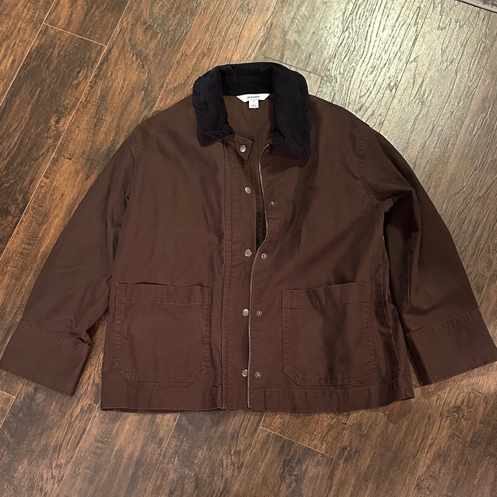 Women’s Brown Jacket with Black Collar